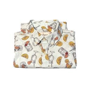 Goodfellow & Co Northrop Shirt Margarita Short Sleeve Button Down Cotton‎ Sz Med